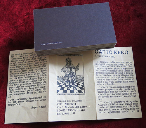 Le Chat Noir – Édition Limitée Solleone (1984) – N° 84/800 – Jeu de cartes Transformation