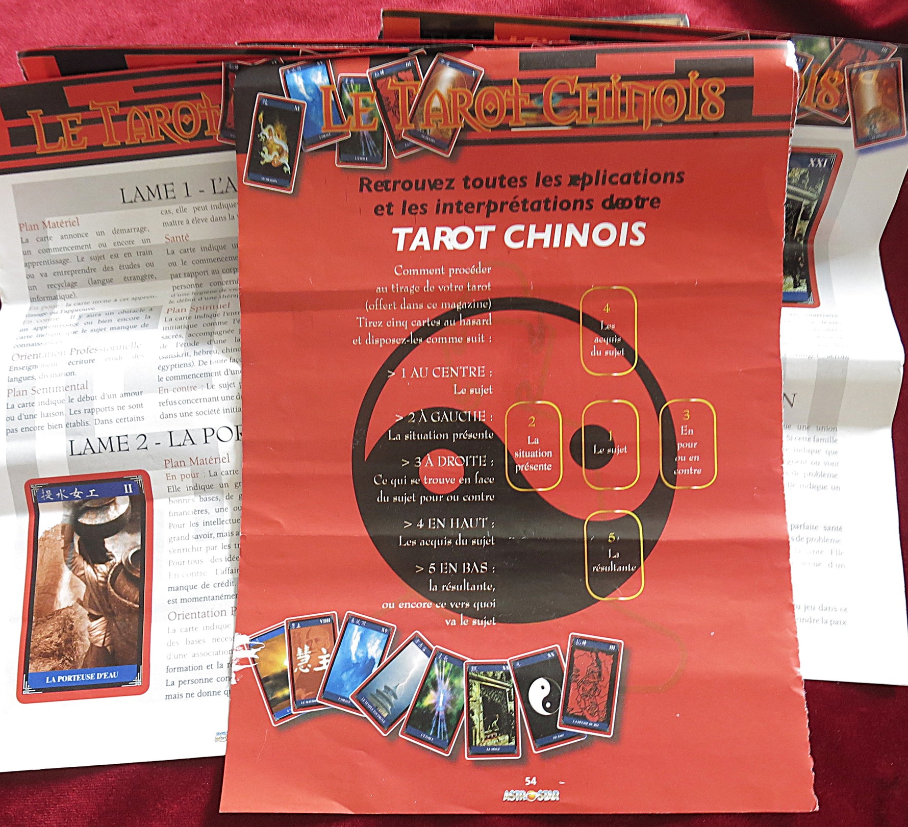 Le Tarot Chinois (début des années 2000) • Mini-jeu de 22 cartes • Exclusivité magazine