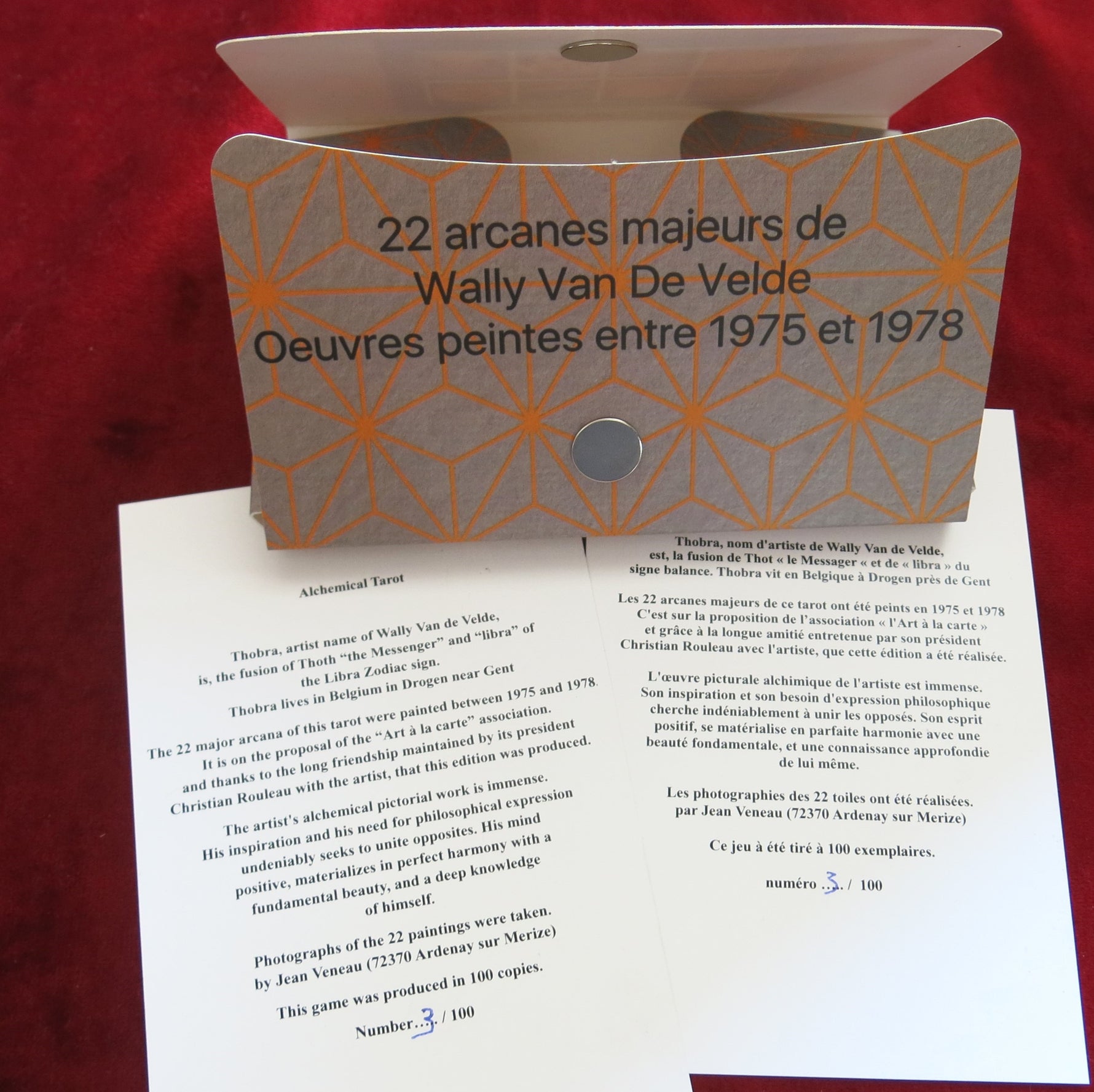 Thobra Alchemical Tarot – Wally Van De Velde 1975 – Limited Edition (100 Copies)
