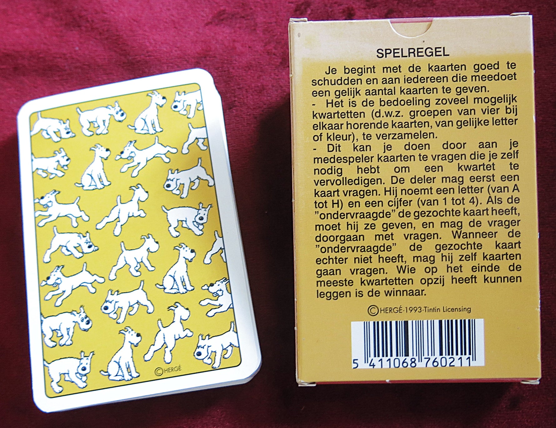 Tintin Jeu de familles 1993 - Dutch Edition - Hergé Collection