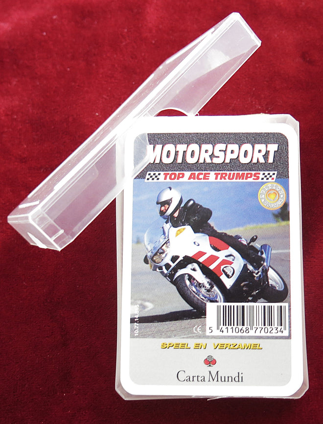 Sport automobile – Top Ace Trumps par Carta Mundi – Jeu de cartes de course vintage (2005, 32 cartes)