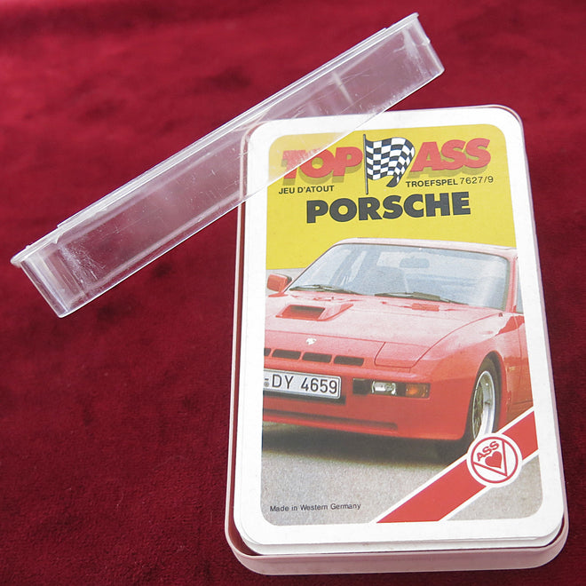 Porsche Top Ass Vintage – Jeu de cartes Piatnik Trump – Années 1980 – Complet 32 cartes – Jeu de cartes de course automobile classique