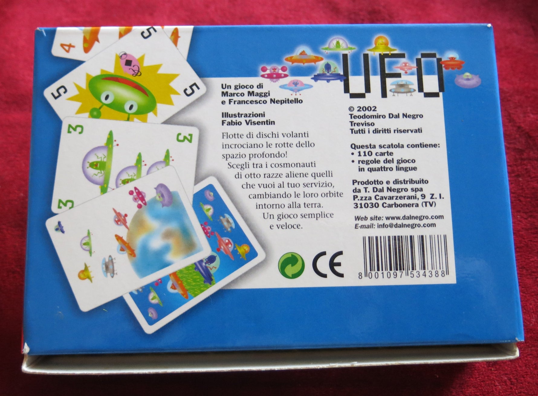 UFO Card Game 2002 - Flying Saucers deck of cards