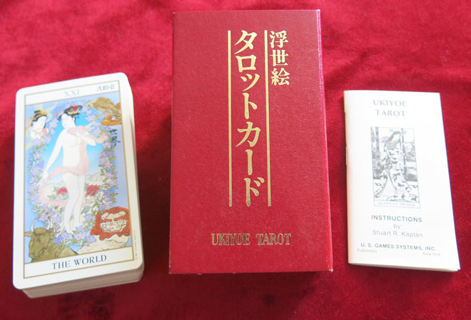 Ukiyoe Tarot Deck, Koji Furuta US Games 1983 red box - VERY RARE