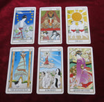 Jeu de tarot Ukiyoe, boîte rouge - Jeux américains 1983 - Tarot japonais
