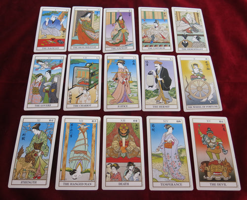 Ukiyoe Tarot Deck (1982, U.S. Games)  - Japanese vintage deck