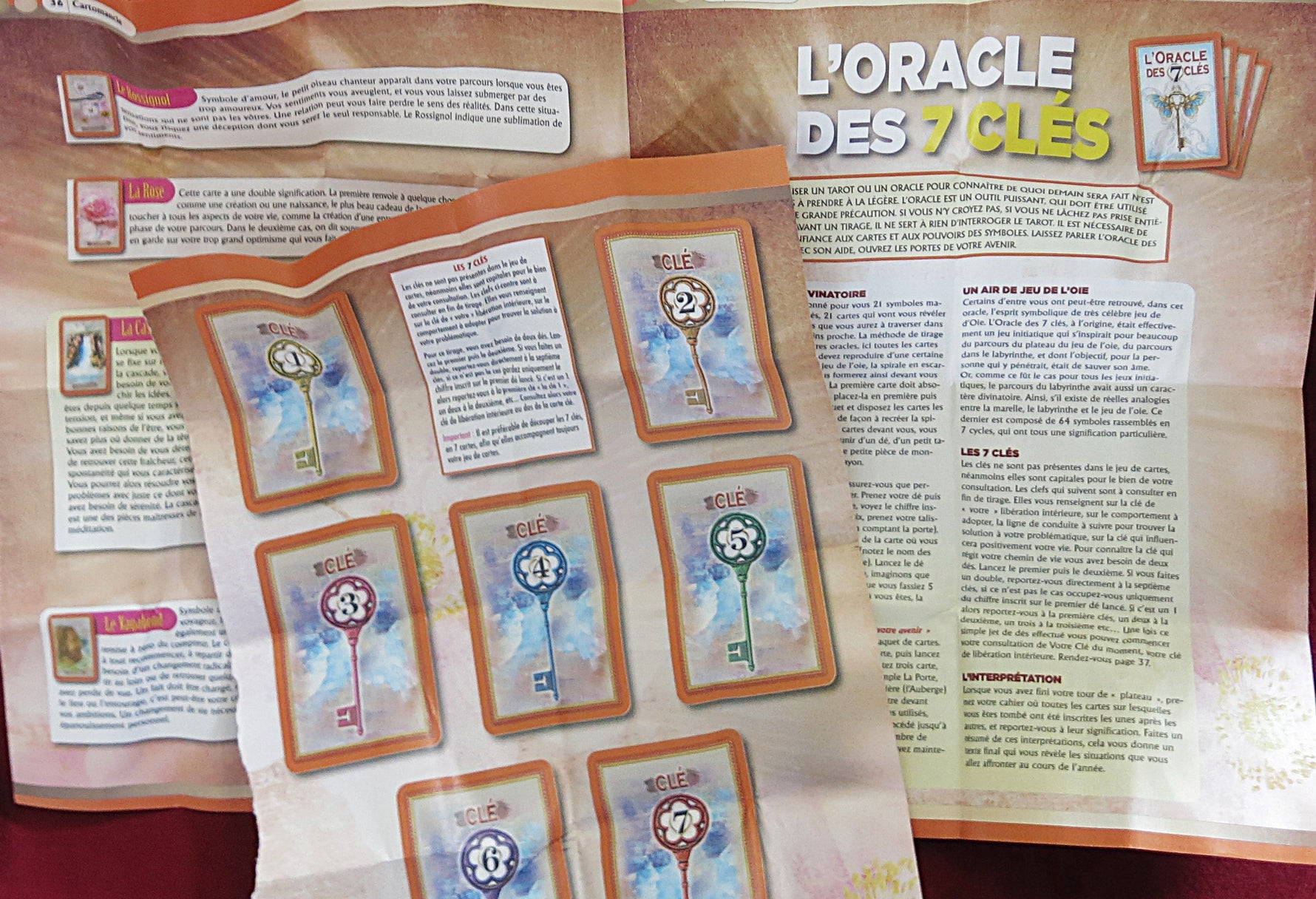 L'Oracle des 7 Clés - Jeu de divination français rare