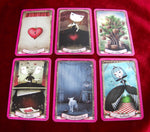 Alice in Wonderland Divination Box – Unique Handmade Oracle Book Box with Vintage Pocket Tarot