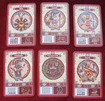 Aztec Divination cards, aztec oracle, rare tarot, vintage oracle cards, mesoamerican tarot, out of print oracle, aztec sun stone, mini tarot deck, spiritual cards, vous et votre avenir, oracle collection, collectible tarot, rare french tarot, aztec divination, sun stone oracle, 