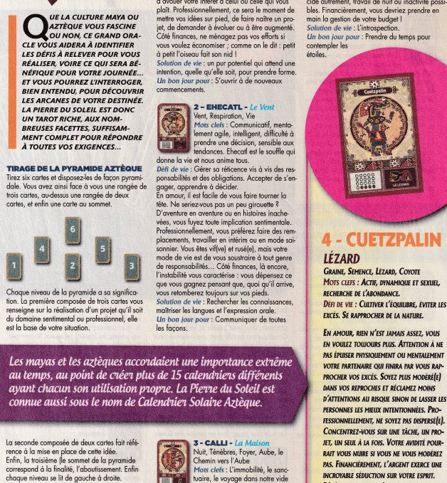 Aztec Divination - (Pocket Tarot 6x9 cm) - Aztec Gods and Goddess Oracle