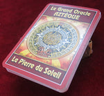 Aztec Divination cards, aztec oracle, rare tarot, vintage oracle cards, mesoamerican tarot, out of print oracle, aztec sun stone, mini tarot deck, spiritual cards, vous et votre avenir, oracle collection, collectible tarot, rare french tarot, aztec divination, sun stone oracle, 