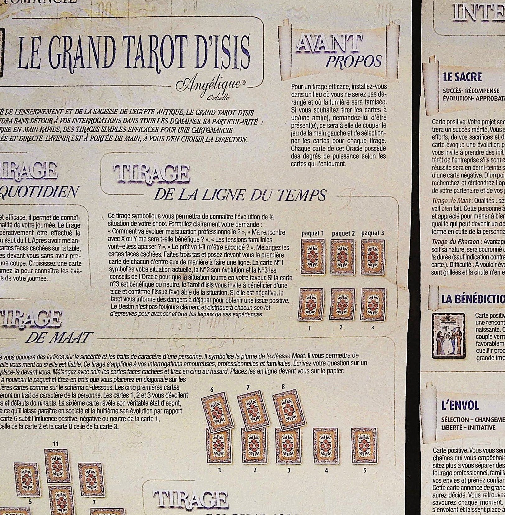 Rare Grand Tarot d'Isis – Vous et Votre Avenir Magazine Edition – New Sealed