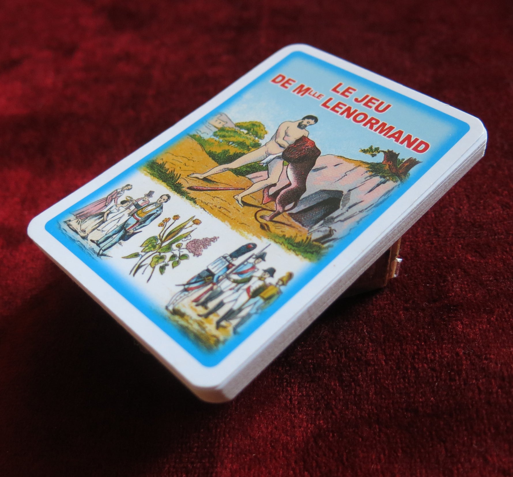 Rare French Pocket Lenormand – Astro-Mythological Edition (1990s Collectible Deck)