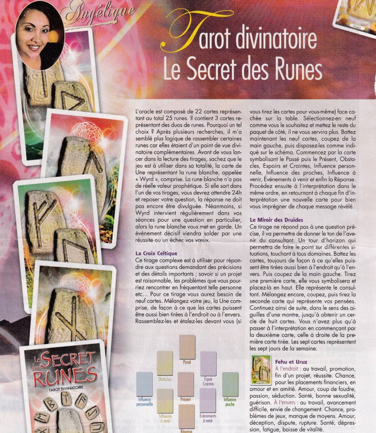 Cartes de tarot runiques - Cartes d'oracle divinatoires - Runes de sorcières