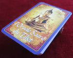 oracle sacré du tibet, tibetan oracle, bouddha oracle, spiritual cards, buddhist divination, french oracle cards, mini tarot, vous et votre avenir, oracle spirituel, rare oracle deck, tibetan symbolism, oracle cartes anciennes, 6x9cm oracle, out of print deck, self-discovery cards, mandala oracle, cartes tibétaines, sacred oracle, introspective deck, deck with guide