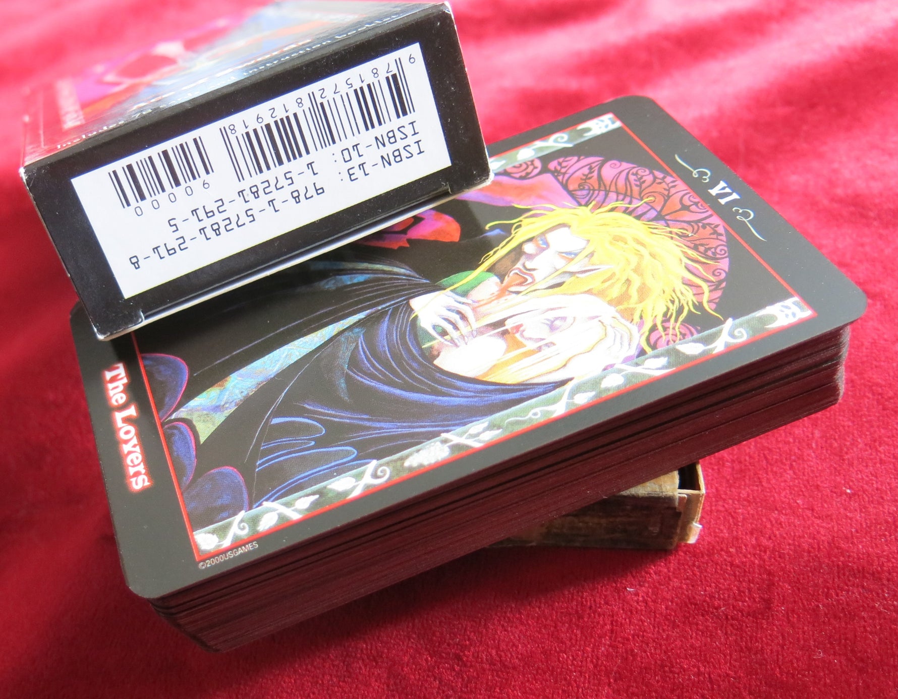 Tarot des Vampires – Nathalie Hertz – US Games 2000 – Jeu de collection gothique (bordure rouge)