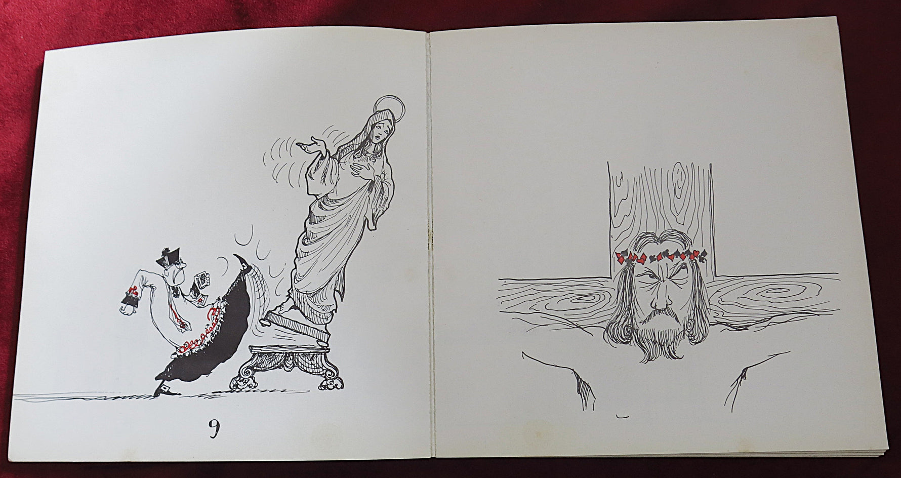 Les Cartes du Vatican – Pino Zac (1973) | Livre d'art satirique rare avec parodie de cartes à jouer