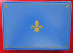 Coffret de luxe de cartes à jouer Grimaud Versailles rare – 2 jeux scellés dans un étui en cuir véritable
