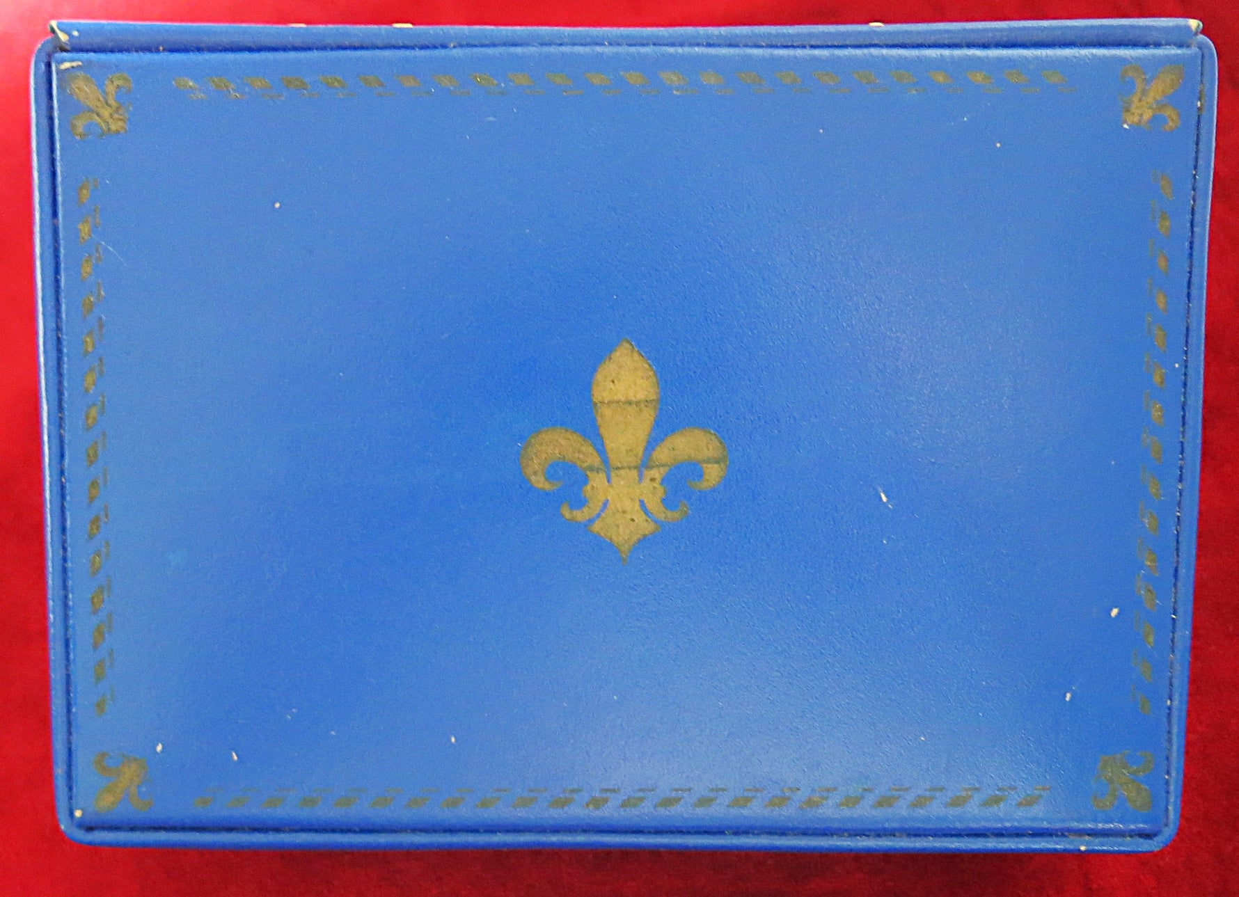 Coffret de luxe de cartes à jouer Grimaud Versailles rare – 2 jeux scellés dans un étui en cuir véritable