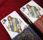 Coffret de luxe de cartes à jouer Grimaud Versailles rare – 2 jeux scellés dans un étui en cuir véritable
