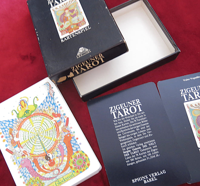 Very rare 1975 Zigeuner Tarot (Gypsy Tarot) by Walter Wegmüller