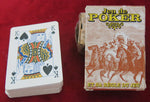 Mini jeu de poker vintage – Thème Far West – Édition Western (France, années 1980)