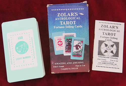 Zolar's Astrological Fortune-Telling Cards - Zodiac Vintage, 56 Cards Zodiac Tarot Deck