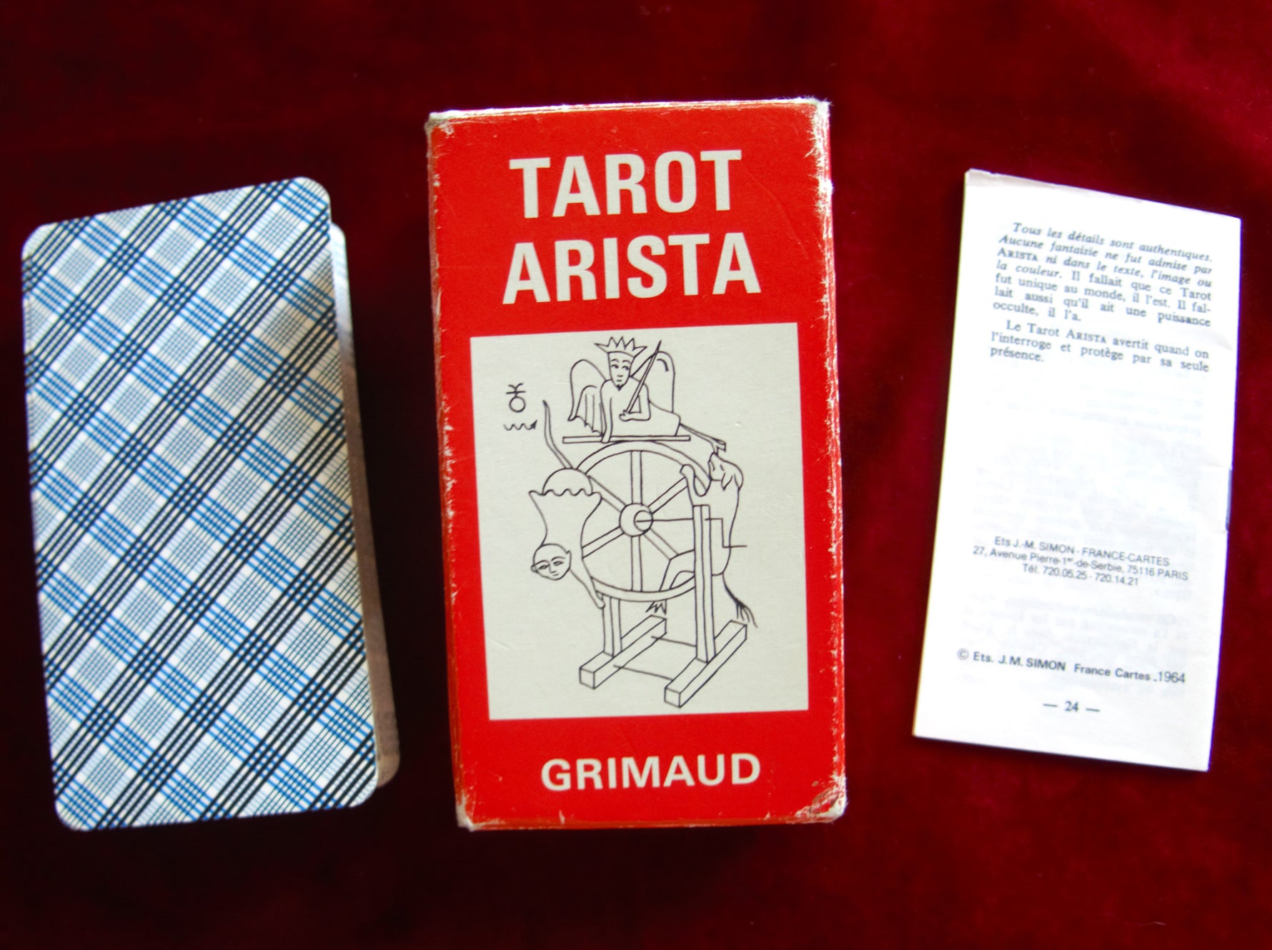 Vintage Tarot Arista (1964) – Marseille Line Art Edition – Grimaud