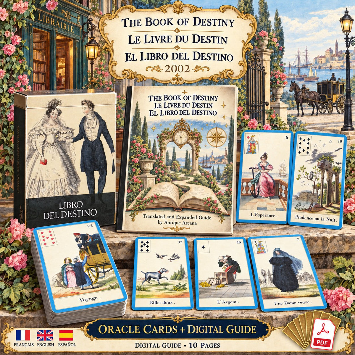 The Book of Destiny by Lo Scarabeo – Rare Vintage 32-Card Oracle + Digital Guide