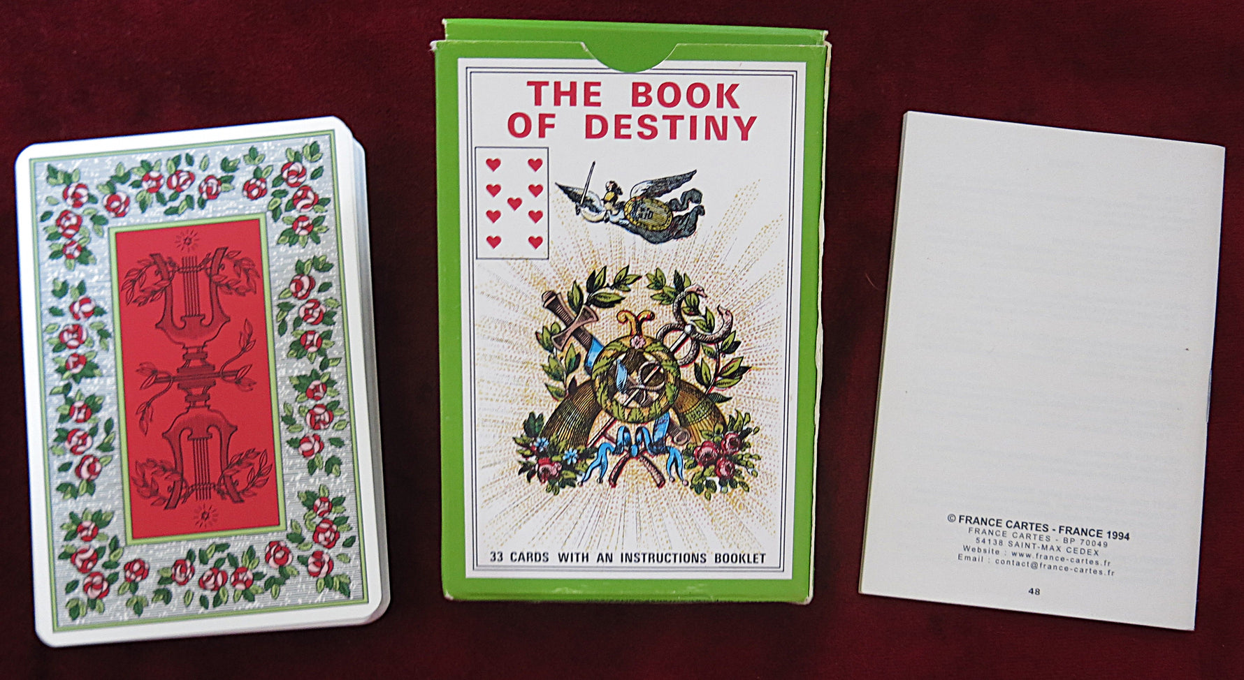 Le Livre du Destin – Grimaud 1977 / 1980s Oracle Deck - The Book of Destiny – VERY RARE Vintage Divination