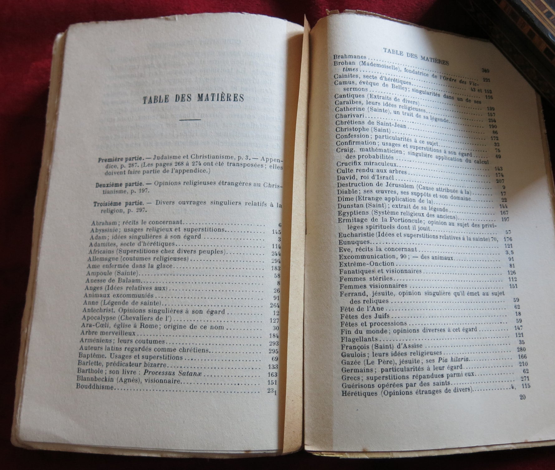 Curiosités théologiques – Curiosités occultes et religieuses rares (1861)