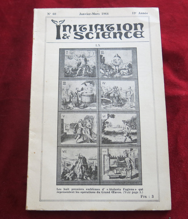 UFO Vintage Occult magasine 60 - Initiation and Science 1964 - PA KOUA, ying yang of Ancient China