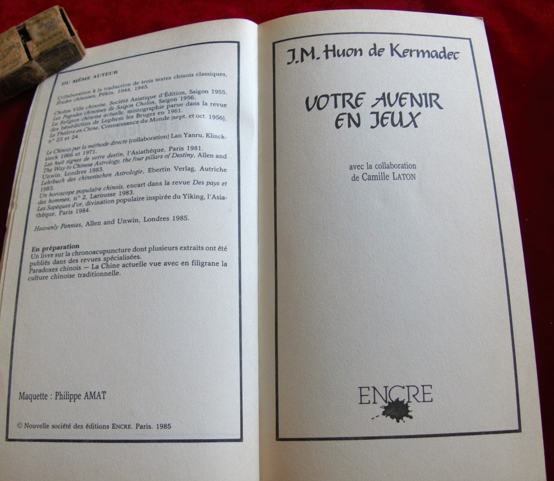 Chinese divination Book 1985, Read Tea Leaves - Tasseography