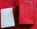 Victorian French Playing Cards – c.1890 République Française Deck with Red Leather Wallet