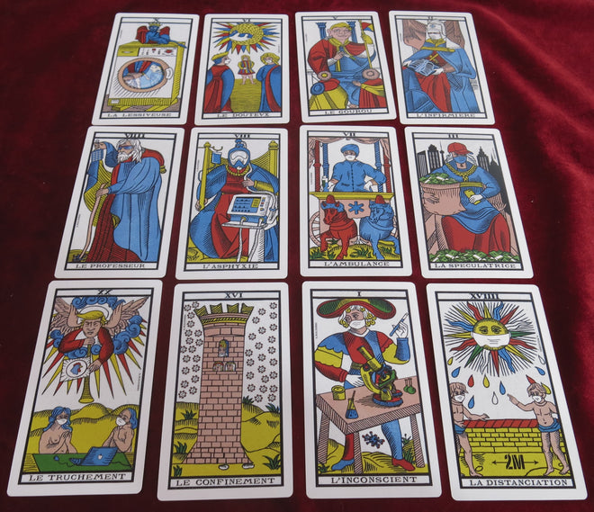 Tarot of the Confined - Satirical tarot deck - Collector deck of cards
