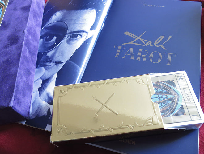 Salvador Dali Tarot, Dali Tarot, Dali TASCHEN Tarot, Surrealist Tarot, Collector Tarot Deck, Art Tarot, Vintage Tarot, Limited Edition Tarot, Multilingual Tarot, Johannes Fiebig, Surrealism, TASCHEN Books, Esoteric Art, Tarot de Dali, Dali Cards, Artist Tarot, Rare Tarot, Fine Art Deck, Tarot Collection, Luxury Tarot Set, 78 Cards Deck, Tarot with Book, Tarot Box Set, Tarot Gift, Antique Arcana