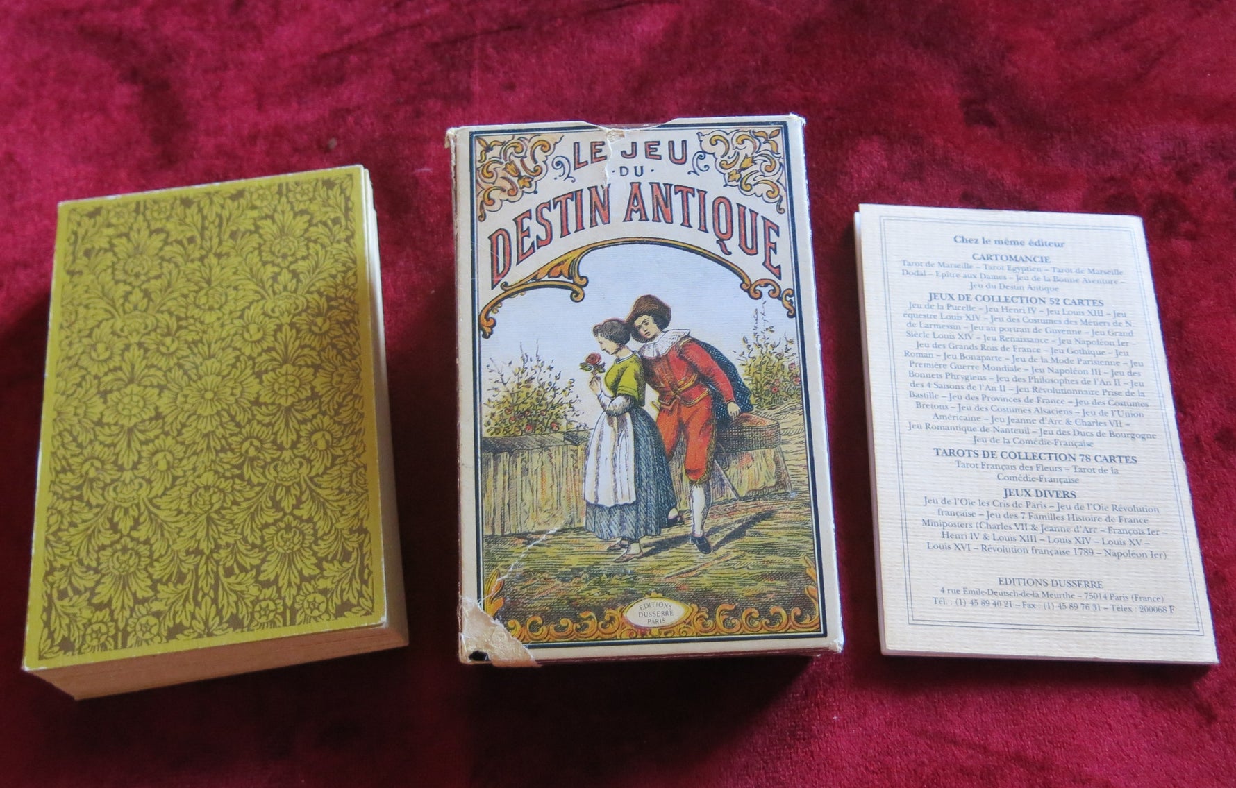 Le Jeu du Destin Antique - Hard to Find Fortune Telling Cards