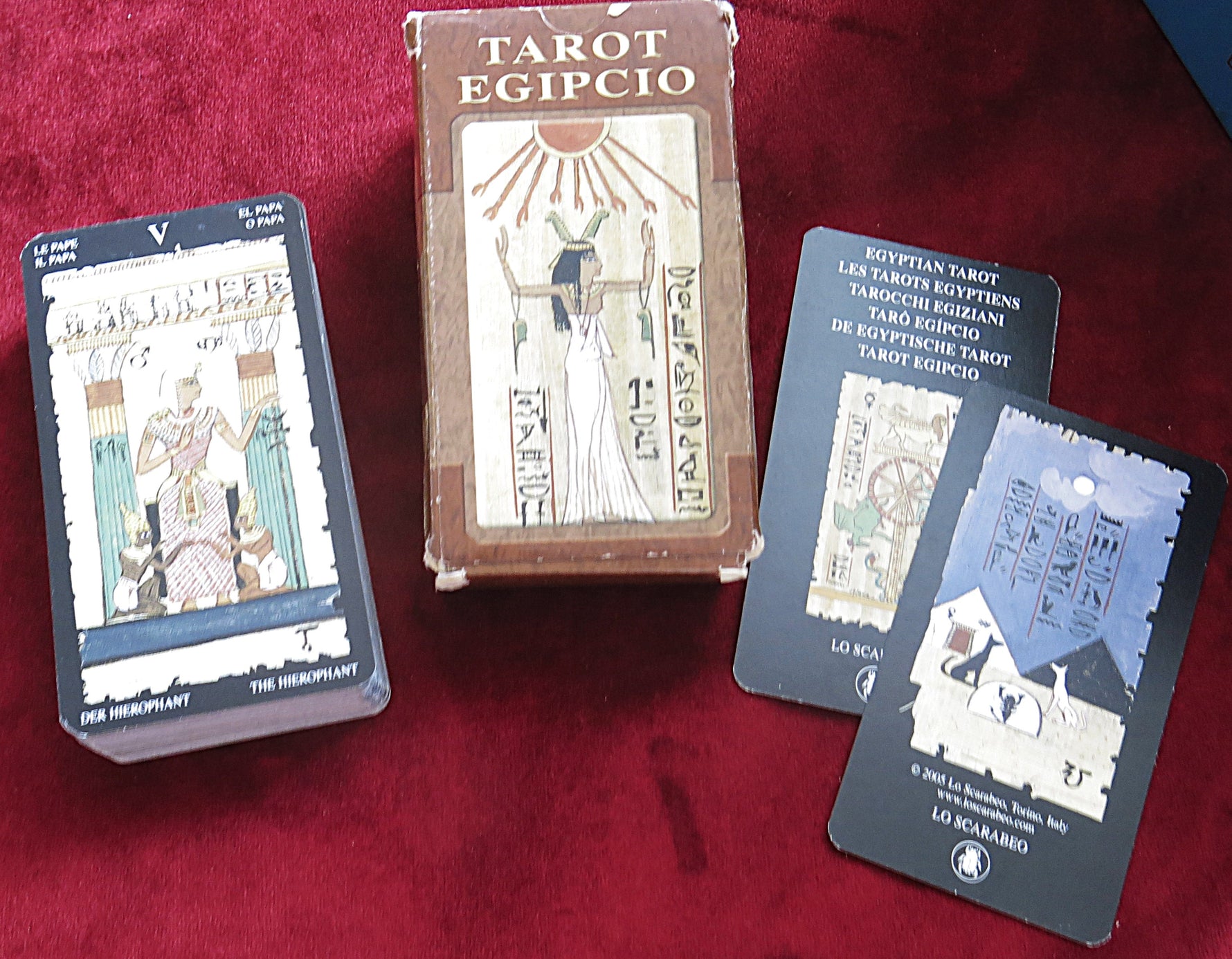TAROT EGIPCIO + Guide – Egyptian Tarot -  LO SCARABEO - Egyptian-Theme Tarot