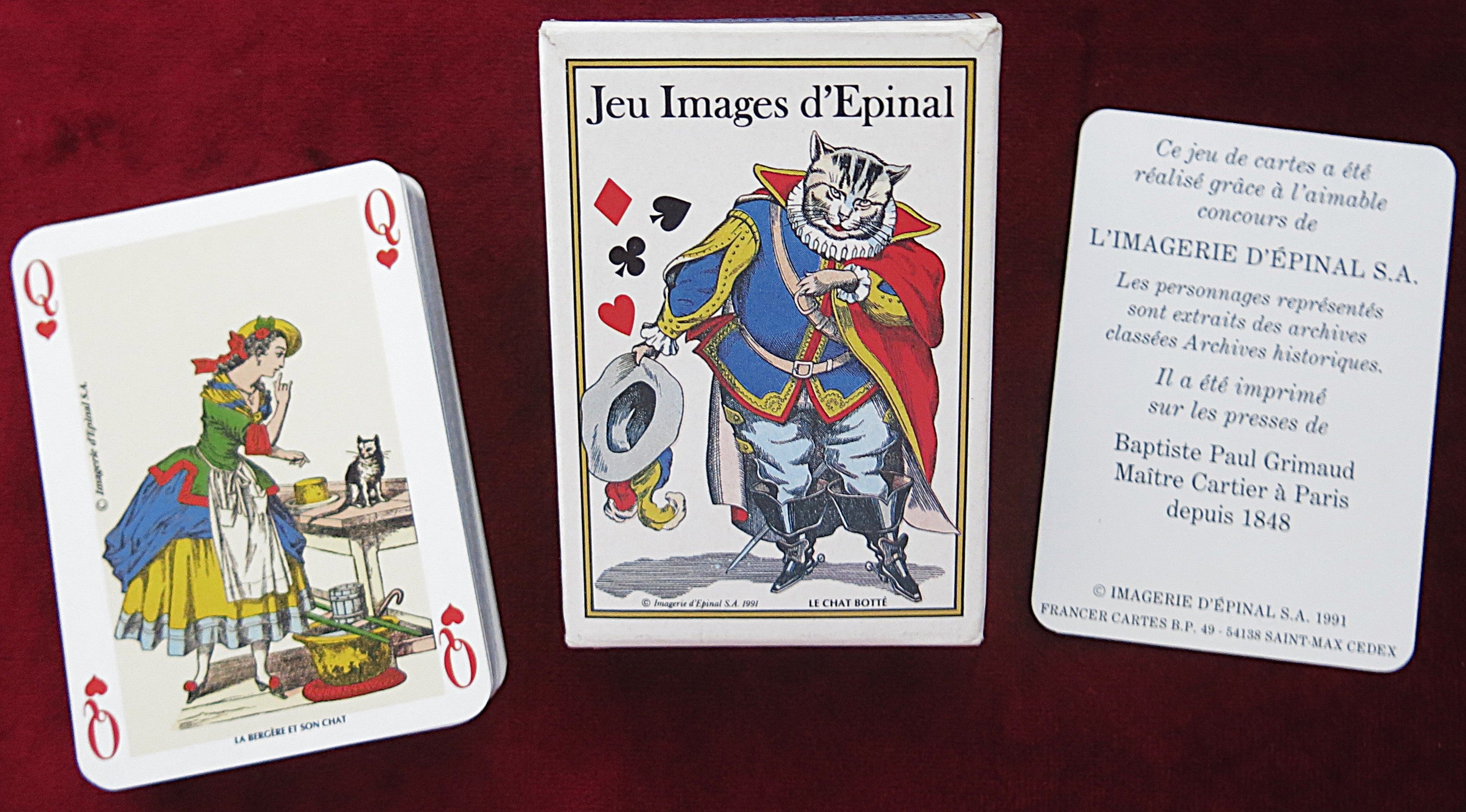 Jeu Images d'Épinal – Cartes à jouer françaises vintage (1991, Grimaud / Imagerie d'Épinal)
