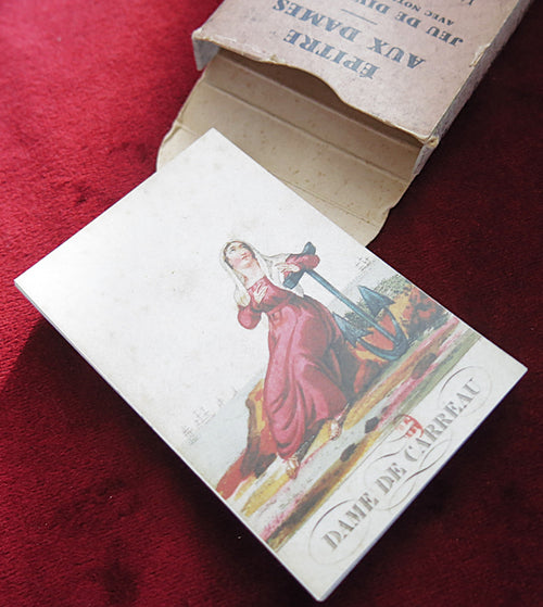 Épreuve aux Dames – Cartes divinatoires françaises – Reproduction d'un jeu de 1820 – TRÈS RARE, ÉPUISÉ
