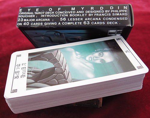 Eye of Myrddin Tarot (L'Œil de Myrddin) 1994 TRÈS RARE jeu de tarot surréaliste