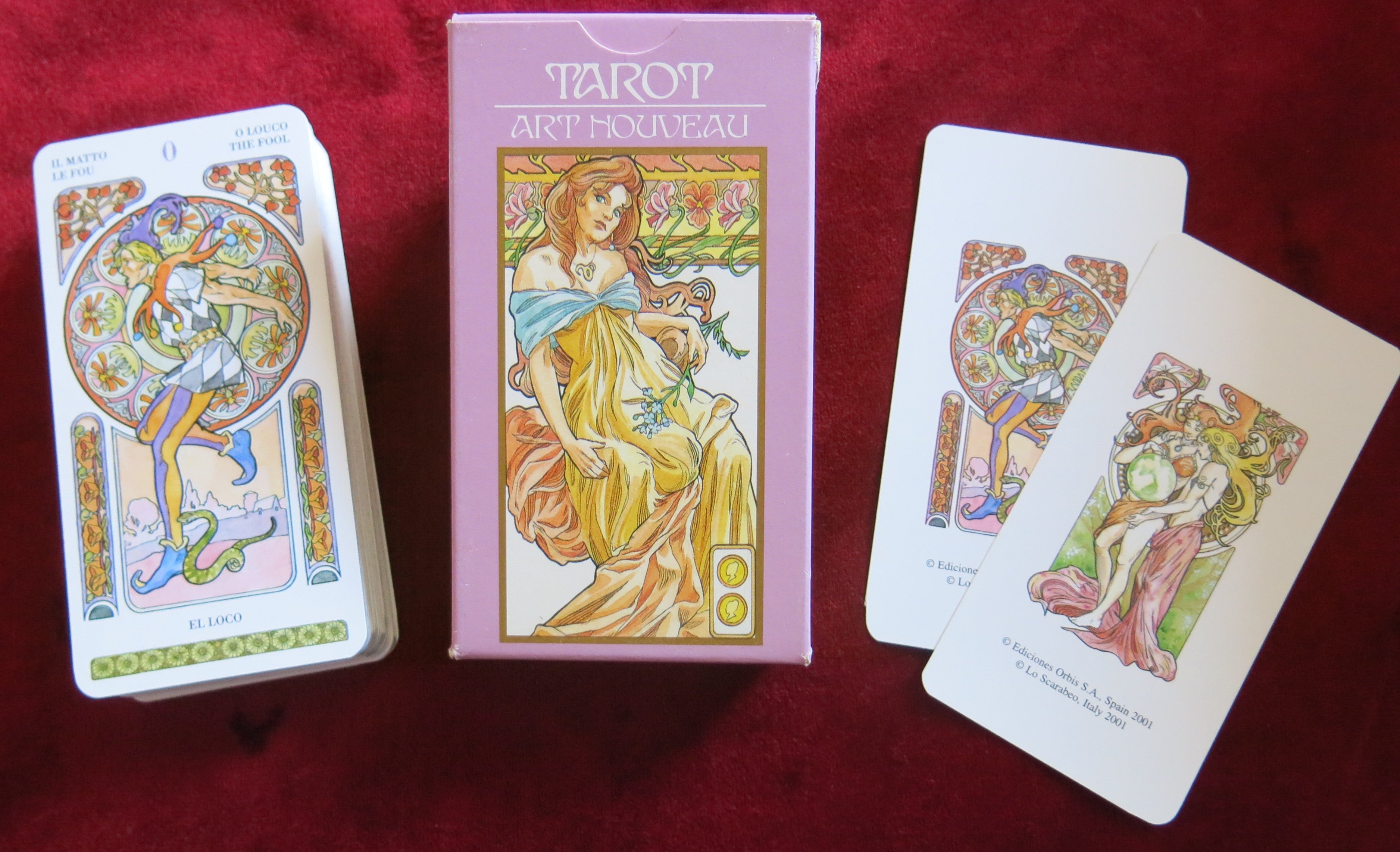 Art Nouveau tarot deck 2002 - The Primavera Tarot