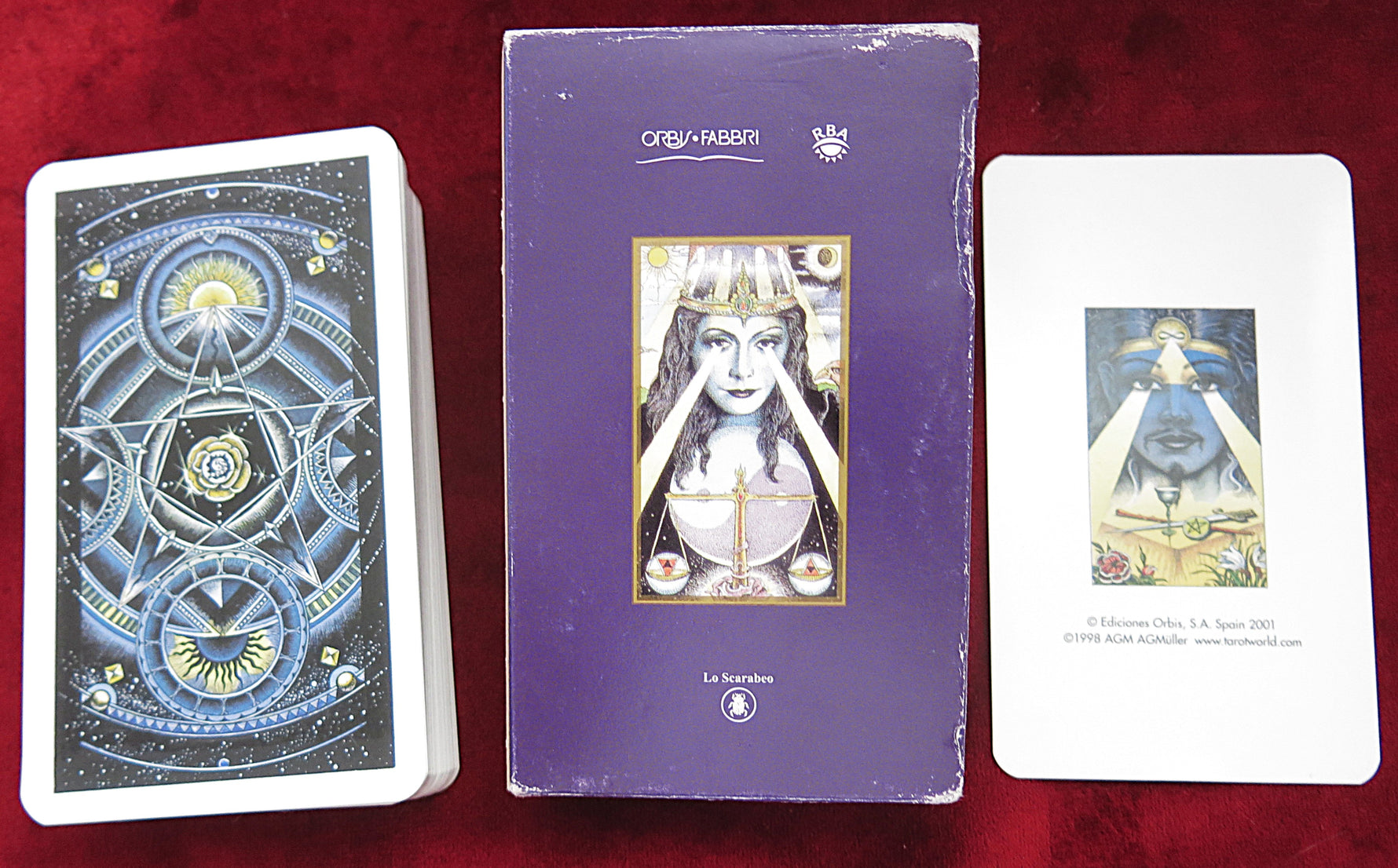 Tarot Cosmique – Orbis Fabbri Édition 2000 – Jeu bilingue vintage rare