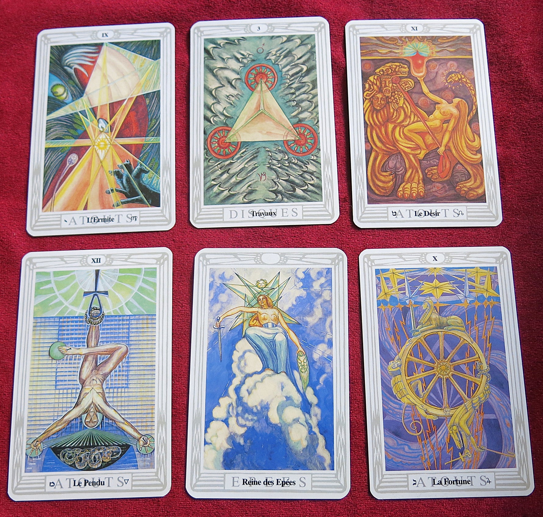Thoth Tarot by Aleister Crowley & Lady Frieda Harris – Fabbri / Lo Scarabeo – French Edition