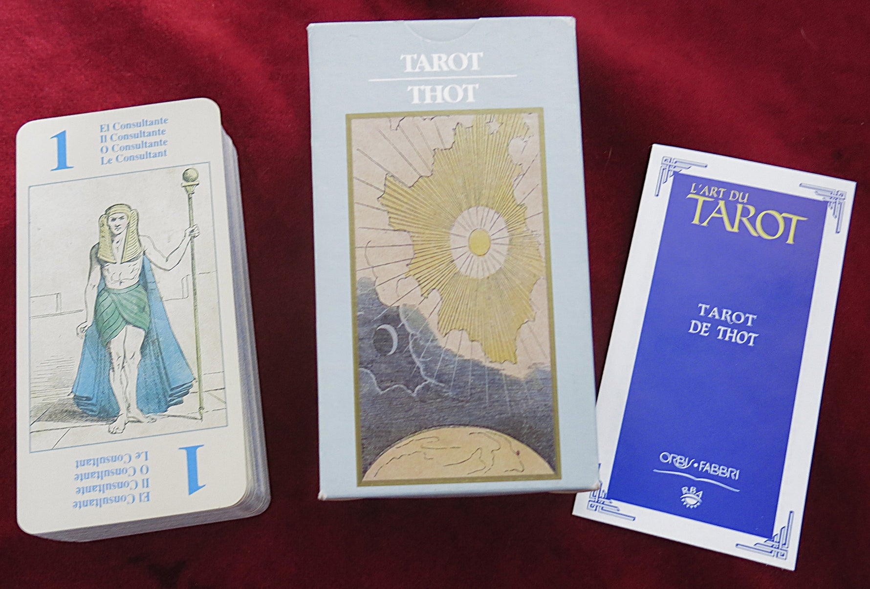 Tarot Thot 2002 – Système Etteilla – Jeu complet rare
