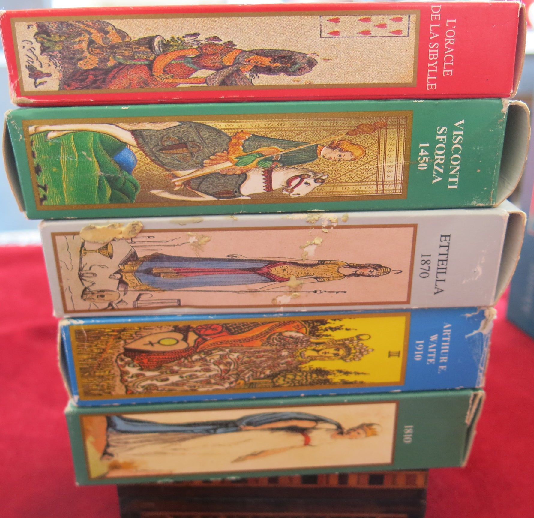 5 decks OUT OF PRINT Vintage Tarots - Super Discount!