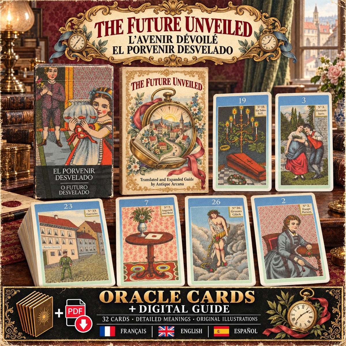 L'Avenir dévoilé par Lo Scarabeo (2004) – Oracle vintage rare + Guide numérique