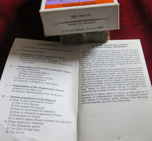The Geomantic 1988 for divination and psychic readings