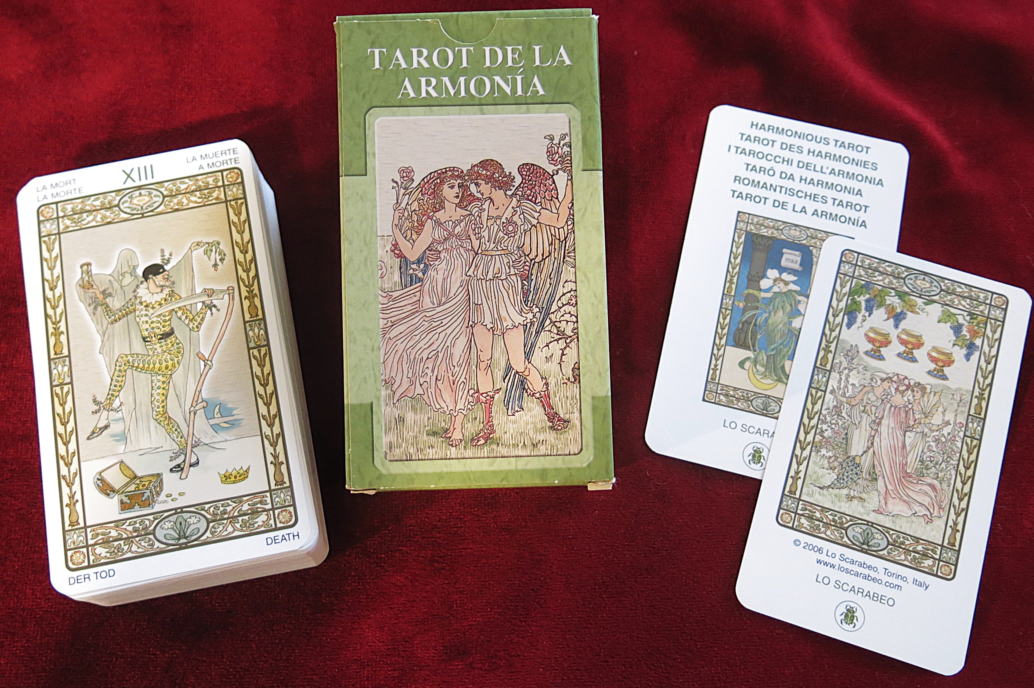 Art Nouveau Tarot Deck Early 2000s – Tarot de la Armonía – Collectible Lo Scarabeo