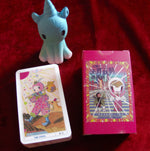 Japanese tarot, cute tarot, girly tarot, Pink Tarot Cards, Elf of Heaven Tarot - Pink Tarot Cards - Unicorn Theme deck of Cards - Sailor Moon Cards - Pokemon style cards